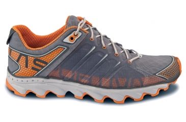 Image of La Sportiva Helios Trail Running Shoe - Men's-Grey/Orange-12 US / 45.5 EU