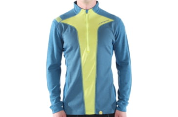 Image of La Sportiva Ionosphere Long Sleeve Baselayer - Men's, Lake/Sulphur, Medium B80-607702-M