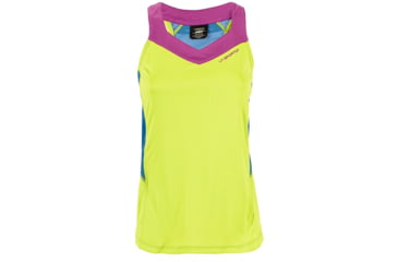 Image of La Sportiva Joy Tank - Women's, Apple Green/Cobalt Blue, Large K64-705613-L