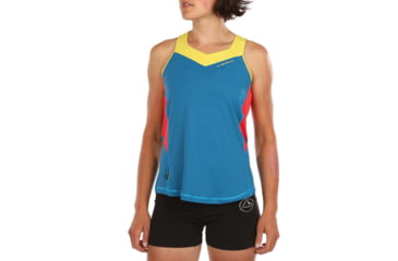 Image of La Sportiva Joy Tank - Womens, Neptune/Hibiscus, Small, K64-619402-S