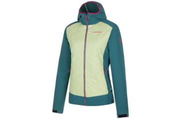 Image of La Sportiva Kap Hybrid Hoody - Womens, Celadon/Alpine, Large, M39-727726-L