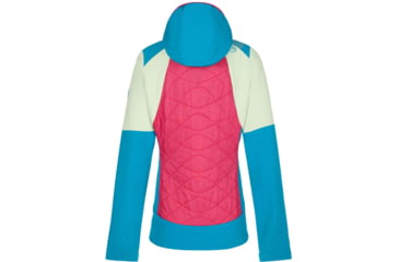 Image of La Sportiva Kap Hybrid Hoody - Womens, Cerise/Crystal, Extra Small, M39-409635-XS
