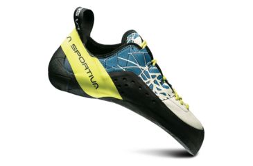 Image of La Sportiva Kataki Climbing Shoes - Mens, Ocean/Sulphur, 39, 20A-606702-39