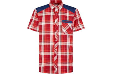 Image of La Sportiva Longitude Shirt - Mens, Chili/Poppy, Small, N25-309311-S