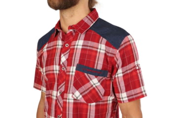 Image of La Sportiva Longitude Shirt - Mens, Chili/Poppy, Small, N25-309311-S