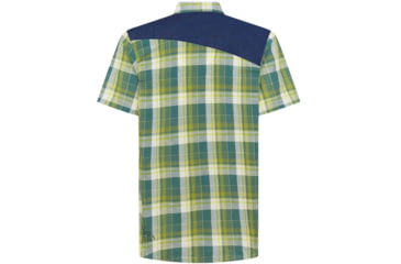 Image of La Sportiva Longitude Shirt - Mens, Pine/Kiwi, Medium, N25-714713-M