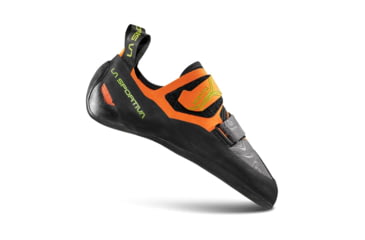 Image of La Sportiva Mistral Climbing Shoes - Mens, Hawaiian Sun/Lime Punch, 39, ZFCS034-O08E29-39