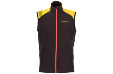 Image of La Sportiva Mistral Vest - Men's, Black/Yellow, Extra Large J73-999100-XL