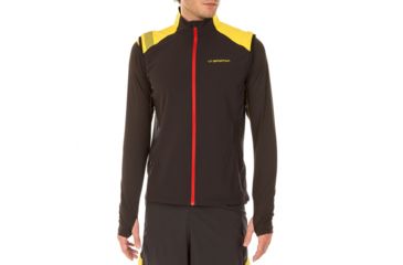 Image of La Sportiva Mistral Vest - Men's, Black/Yellow, Extra Large J73-999100-XL