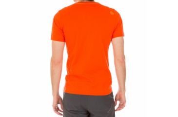 Image of La Sportiva Mountain Is Home T-Shirt - Men's, Tangerine, Small H75-202202-S