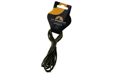 Image of La Sportiva Mtn Running Shoe Laces, BLACK/YELLOW, 107, 39R-BY-107
