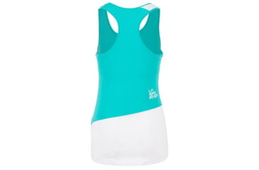 Image of La Sportiva Paige Tank - Womens, Aqua/White, Extra Small, I97-615000-XS