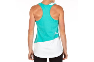 Image of La Sportiva Paige Tank - Womens, Aqua/White, Extra Small, I97-615000-XS