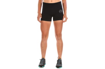 Image of La Sportiva Podium Tight Short - Womens, Black, Extra Small, K88-999999-XS