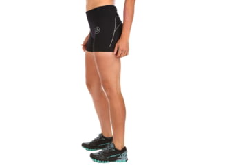 Image of La Sportiva Podium Tight Short - Womens, Black, Extra Small, K88-999999-XS
