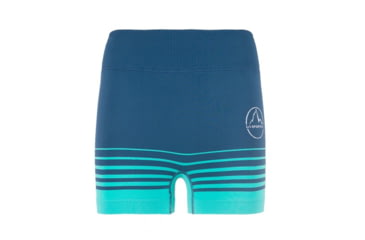 Image of La Sportiva Podium Tight Short - Womens, Opal/Aqua, Extra Small, K88-618615-XS