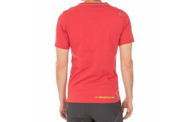 Image of La Sportiva Square T-Shirt - Men's, Cardinal Red, Extra Large H49-307307-XL
