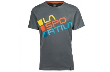 Image of La Sportiva Square T-Shirt - Men's, Slate, Extra Large H49-903903-XL
