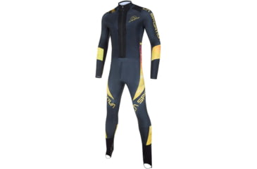 Image of La Sportiva Stratos V Racing Suit - Mens, Black/Yellow, 2XS, A35-999100-XXS