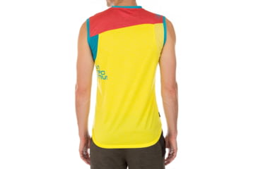 Image of La Sportiva Strive Tank - Men's, Lemonade/Tropic Blue, Medium H83-106614-M