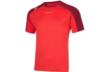 Image of La Sportiva Sunfire T-Shirt - Mens, Sunset/Sangria, Small, L63-319320-S