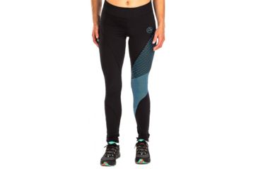 Image of La Sportiva Supersonic Pant - Womens, Black/Azure, Medium, K81-999620-M
