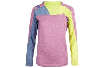 Image of La Sportiva Terra Long Sleeve Baselayer - Women's, Purple/Apple Green, Medium K79-500705-M