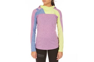 Image of La Sportiva Terra Long Sleeve Baselayer - Women's, Purple/Apple Green, Medium K79-500705-M