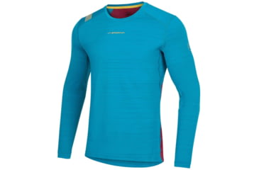 Image of La Sportiva Tour Long Sleeve - Mens, Crystal/Sangria, Large, L64-635320-L