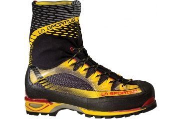 Image of La Sportiva Trango Ice Cube GTX Mountaineering Boot - Men's-Black/Yellow-Medium-41.5