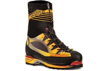 Image of La Sportiva Trango Ice Cube GTX Mountaineering Shoes - Mens, Black/Yellow, 44.5 EU, 11P-by-44.5