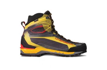 Image of La Sportiva Trango Tech GTX Mountaineering Shoes - Men's, Black/Yellow, 38.5, Medium, 21G-999100-38.5