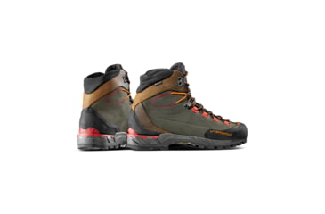 Image of La Sportiva Trango Tech Leather GTX Mountaineering Shoes - Mens, Carbon/Hawaiian Sun, 45.5, 21S-900208-45.5