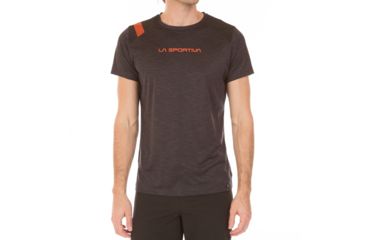 Image of La Sportiva TX Top T-Shirt - Men's, Black/Tangerine, Large H63-999202-L