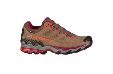 Image of La Sportiva Ultra Raptor II Leather GTX Hiking Shoes - Womens, Taupe/Red Plum, 41.5, 34H-801502-41.5