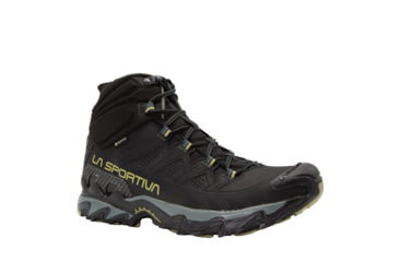Image of La Sportiva Ultra Raptor II Mid Leather GTX Hiking Shoes - Mens, Black/Cedar, 41, ZFHS096-K00N11-41
