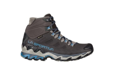 Image of La Sportiva Ultra Raptor II Mid Leather GTX Hiking Shoes - Womens, Carbon/Atlantic W, 41.5, 34M-900630W-41.5
