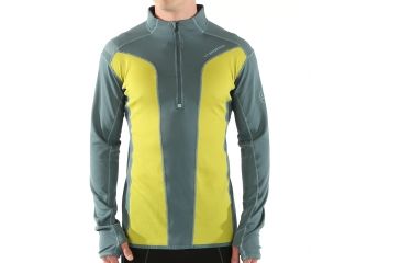 Image of La Sportiva Vertex Long Sleeve - Men's-Citronelle/Slate-Small