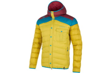 Image of La Sportiva Wild Down Jacket - Mens, Moss/Sangria, Extra Large, N91-723320-XL
