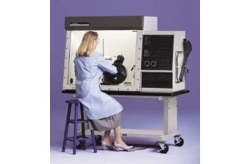 Image of Labconco Protector Controlled Atmosphere Glove Boxes, Labconco 5070100 Single Glove Box With Stainless Steel Liner With Auto Pressure Controller