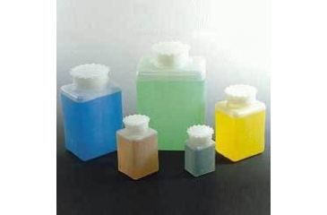 Image of VWR Square Bottles, Case of 72, High-Density Polyethylene, Wide Mouth, K611-VWR