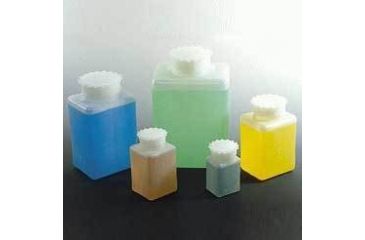 Image of VWR Square Bottles, Case of 48, High-Density Polyethylene, Wide Mouth, K612-VWR