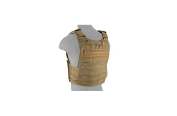 Image of Lancer Tactical Buckle Up Version Airsoft Plate Carrier, Tan, CA-297T