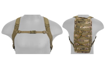 Image of Lancer Tactical MOLLE Attachable Hydration Backpack, Camo, CA-384CN