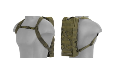 Image of Lancer Tactical MOLLE Attachable Hydration Backpack, Olive Drab, CA-384GN