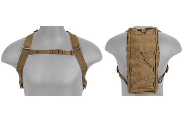 Image of Lancer Tactical MOLLE Attachable Hydration Backpack, Tan, CA-384TN