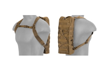 Image of Lancer Tactical MOLLE Attachable Hydration Backpack, Tan, CA-384TN