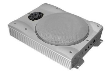 Image of Lanzar 8in Slim Marine Woofer Enclosure 1000W, White AQTB8
