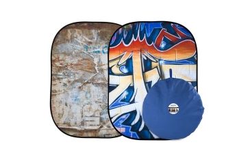 Image of Urban Collapsible 5ft X7ft, Distressed Paper/Graffiti