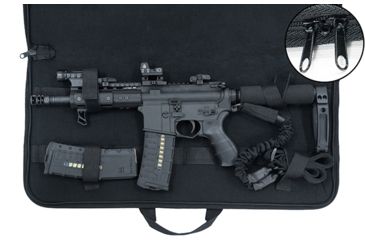 Image of Leapers Homeland Security Gun Case, 25in, Black PVC-MC25B-A